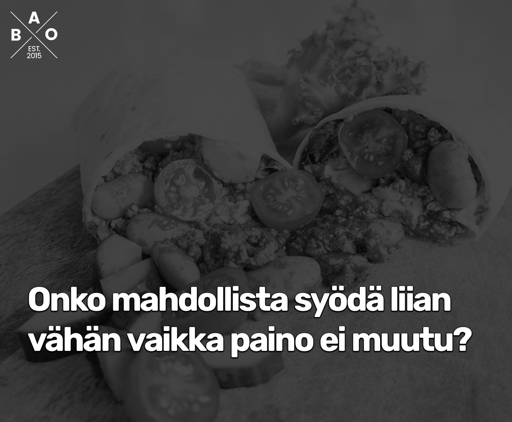 Onko mahdollista syödä liian vähän vaikka paino ei muutu?