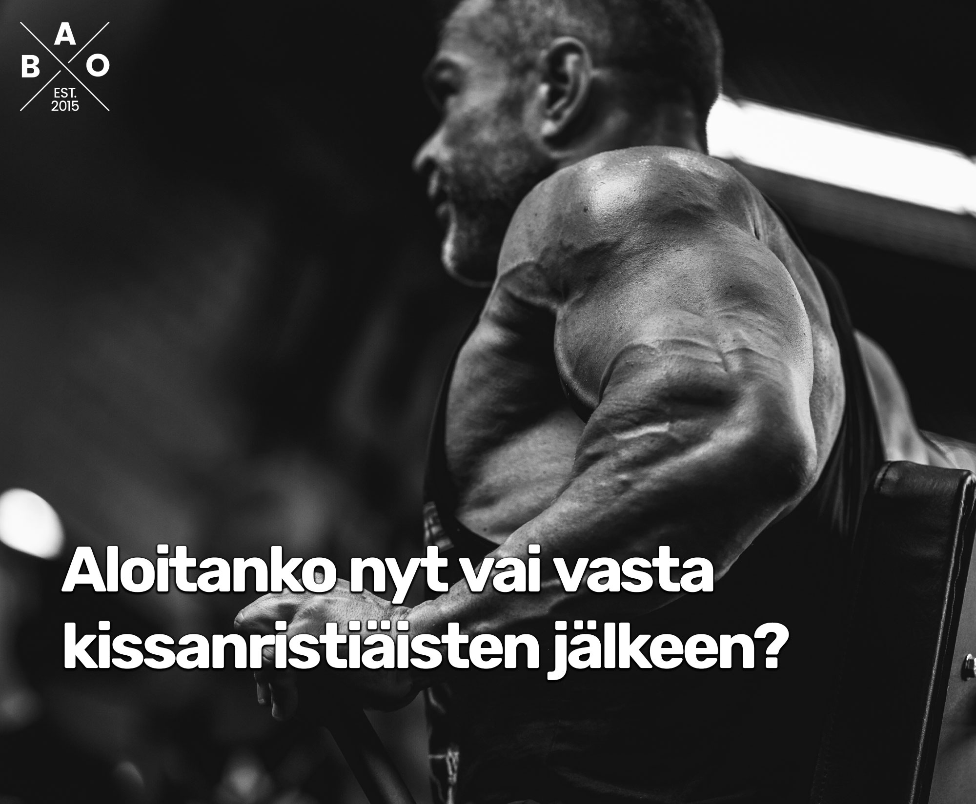 Aloitanko nyt vai vasta kissanristiäisten jälkeen?