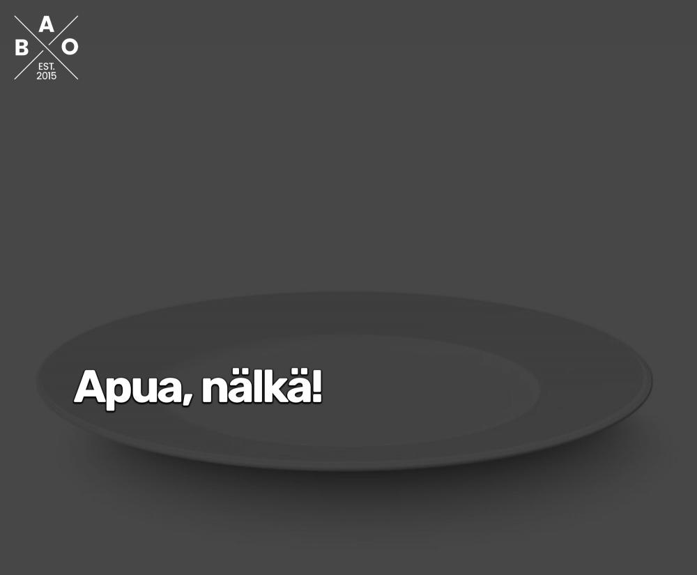 Apua, nälkä!
