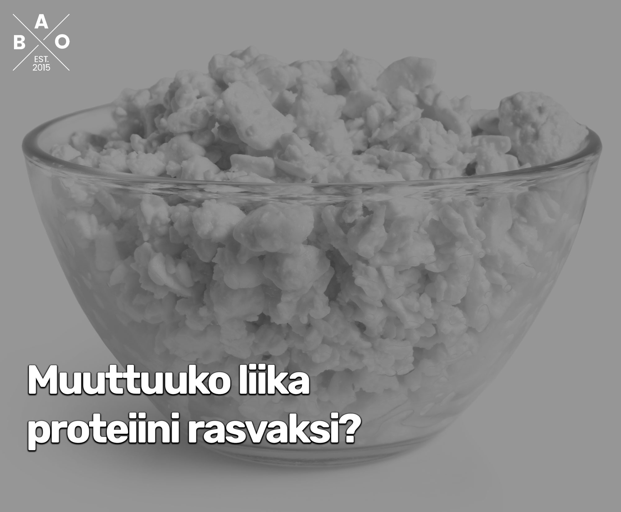 Muuttuuko liika proteiini rasvaksi?