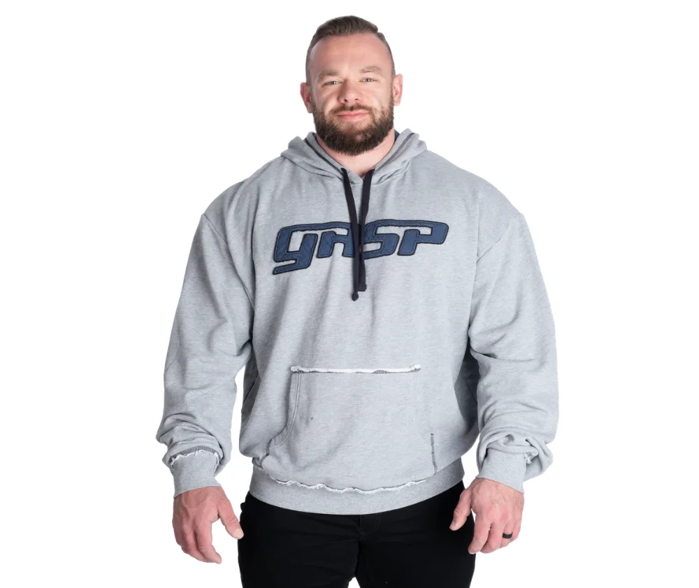 GASP Hood Sweater, Grey/Blue