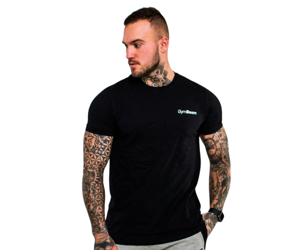 GymBeam Men's T-shirt Basic, Black