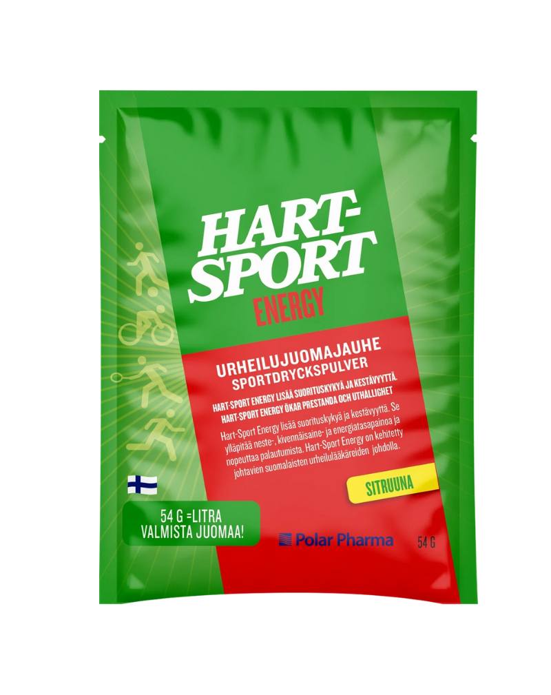 Hart-Sport Urheilujuoma (annospussi), 54&nbsp;g, Sitruuna
