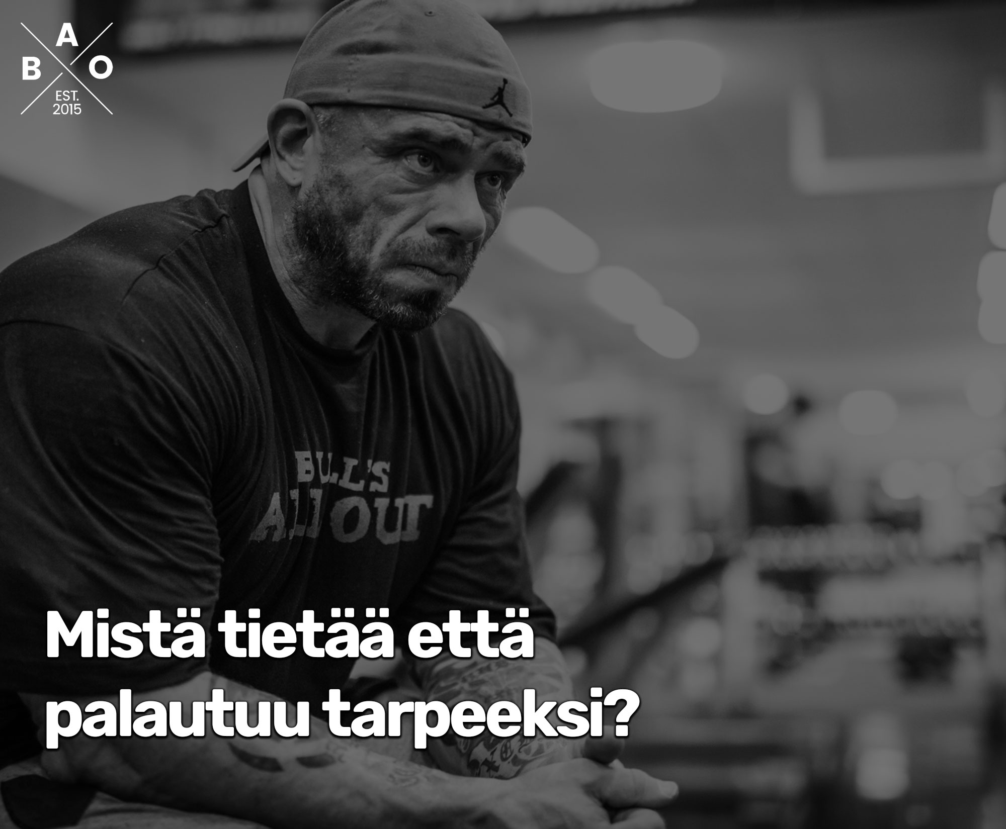 Mistä tietää että palautuu tarpeeksi?