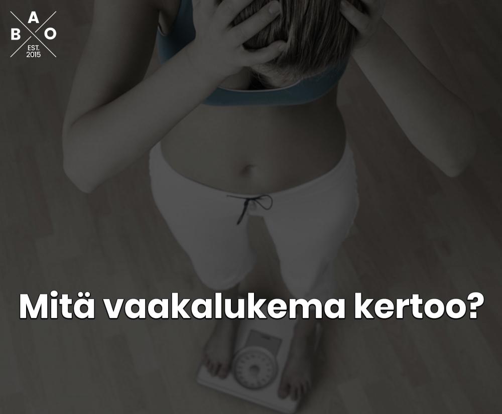 Mitä vaakalukema kertoo?