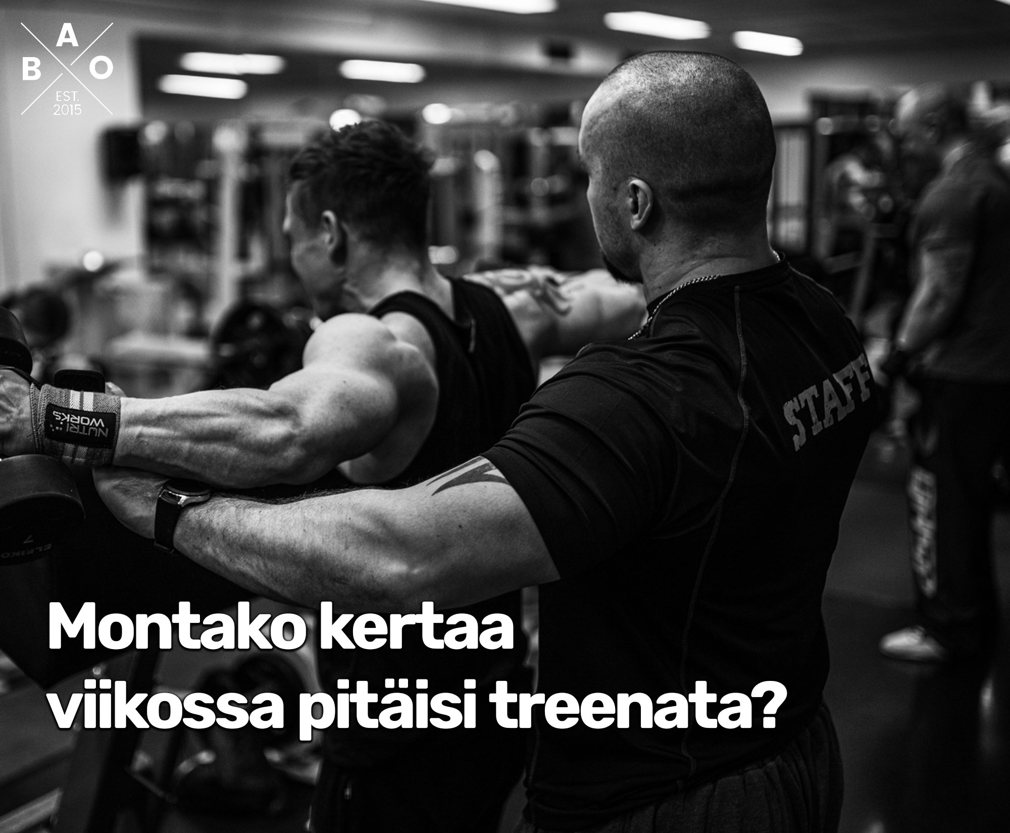 Montako kertaa viikossa sinun pitäisi treenata?
