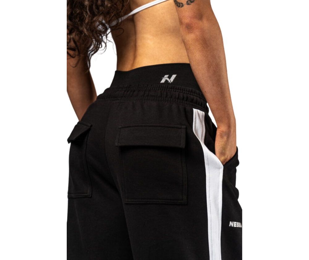 NEBBIA Oversized Sweatpants POWER 896, Black