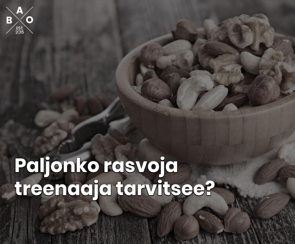 Paljonko rasvoja treenaaja tarvitsee?