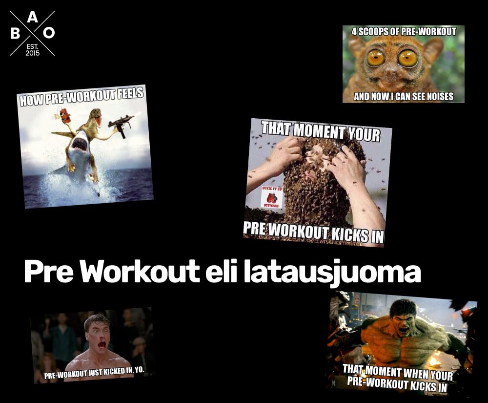 Pre Workout, eli latausjuoma