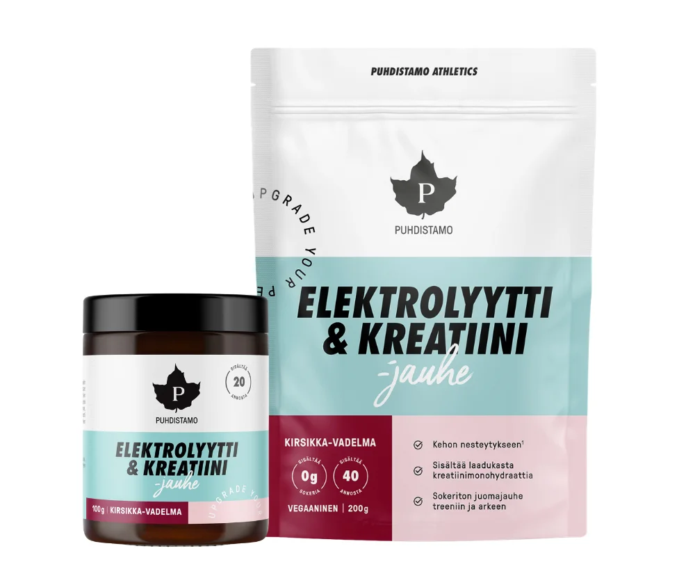 Puhdistamo Elektrolyytti & Kreatiini -jauhe