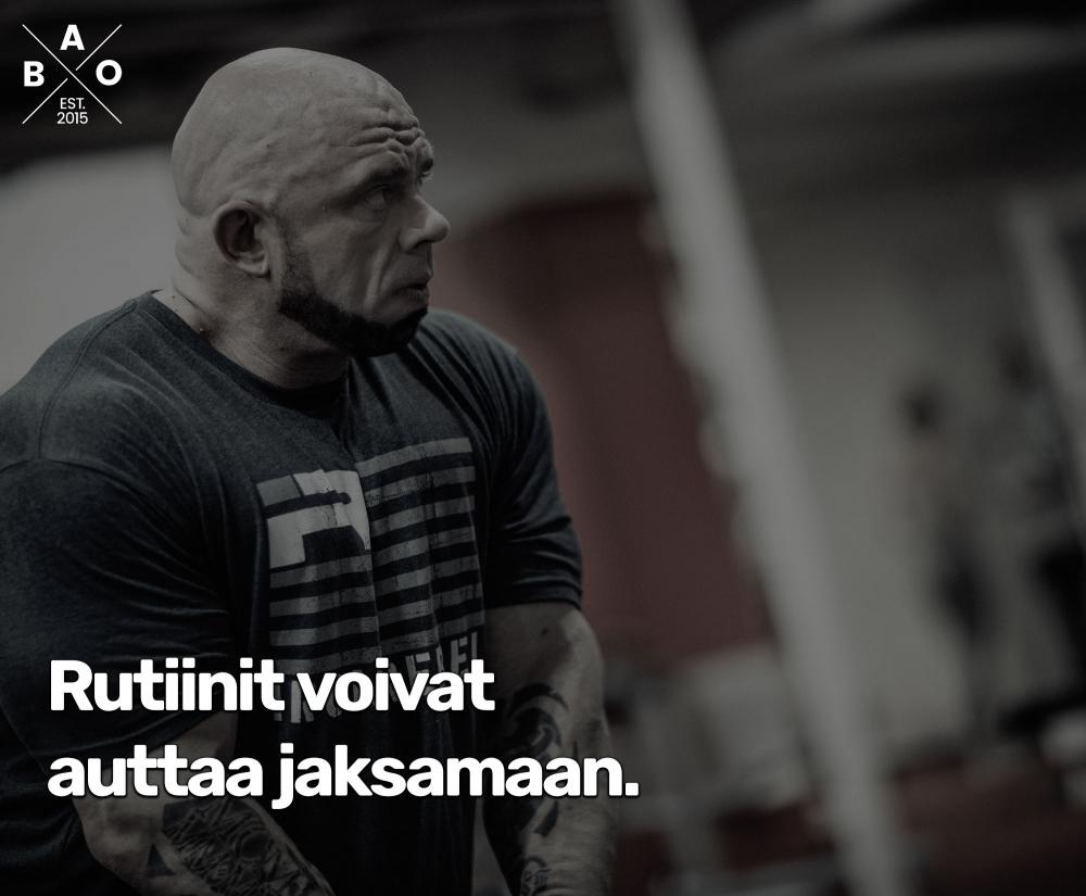 Rutiinit voivat auttaa jaksamaan