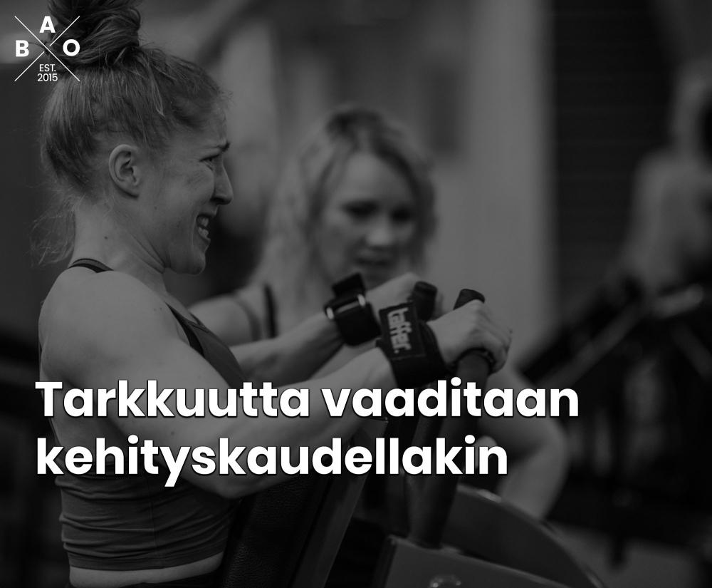 Tarkkuutta vaaditaan kehityskaudellakin
