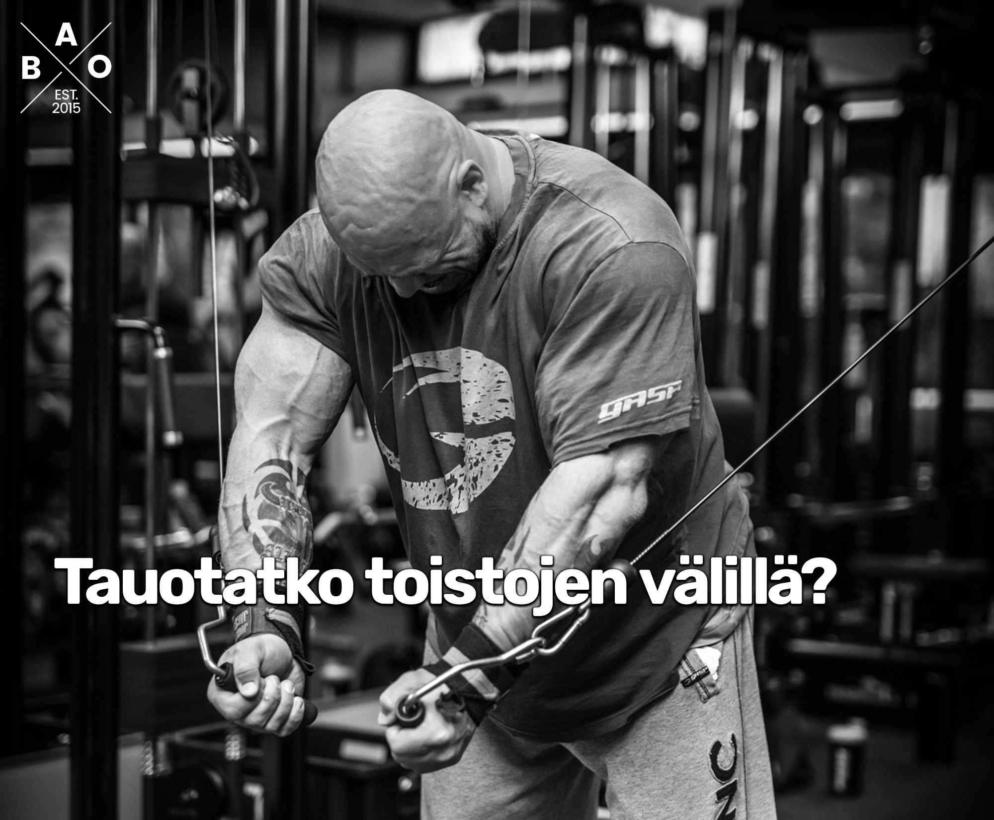 Tauotatko toistojen välillä?