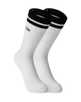 ICIW Training Striped Socks 2-Pack, White/Black