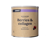 ICONFIT Superfood Berries & Collagen, Cherry & Blackcurrant, 250&nbsp;g