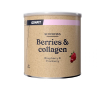 ICONFIT Superfood Berries & Collagen, Raspberry & Cranberry, 250&nbsp;g