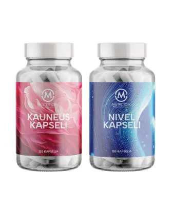 Settitarjous: M-Nutrition Nivelkapselit & Kauneuskapselit (240 kaps.)