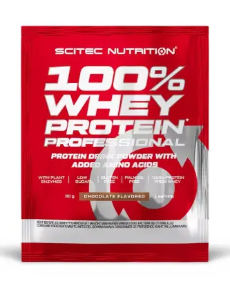 SCITEC 100% Whey Protein Professional, 30 g näytepussi