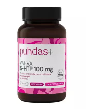 Puhdas+ Vahva 5-HTP 100 mg, 60 kaps. (11/26)