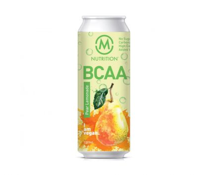 M-Nutrition BCAA-valmisjuoma, 330ml, Pear Lemonade