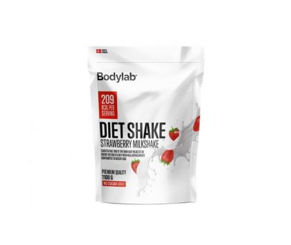 Bodylab Diet Shake, 1,1 kg, Strawberry Milkshake