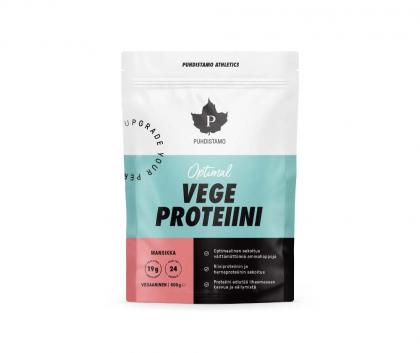 Puhdistamo Athletics Optimal Vege Proteiini, 600&nbsp;g, Mansikka