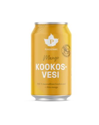 Puhdistamo Kookosvesi, 310 ml, Mango (päiväys 7/25)