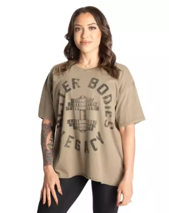 Better Bodies Legacy Oversized Tee (Poistotuote), Washed Green