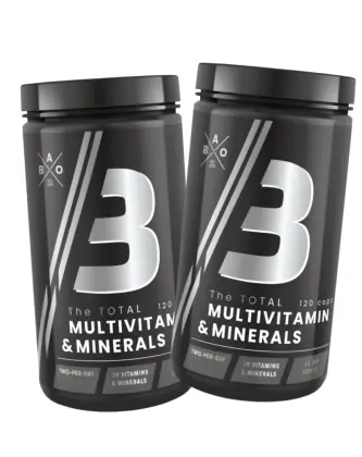 2 kpl BAO The TOTAL MULTIVITAMIN & MINERALS, 120 kaps.
