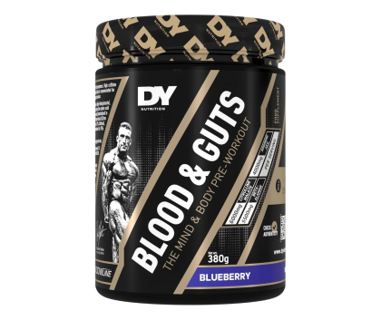 DY Nutrition Blood & Guts PWO, 380&nbsp;g, Blueberry