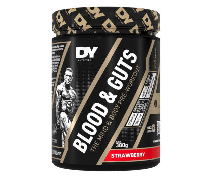 DY Nutrition Blood & Guts PWO, 380&nbsp;g, Strawberry