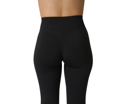 ICIW Smooth Seamless Flared Tights, Black