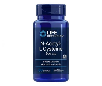LifeExtension N-Acetyl-L-Cysteine, 60 kaps.