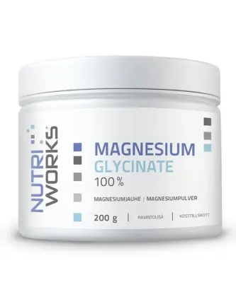Nutri Works 100 % Magnesium Glycinate, 200 g