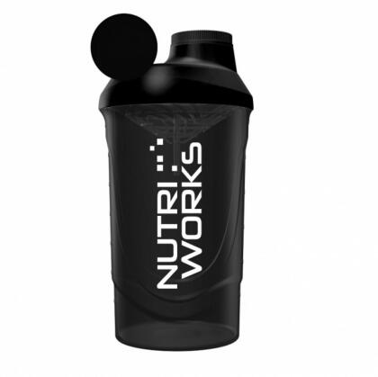 Nutri Works Shaker, 600 ml, Musta