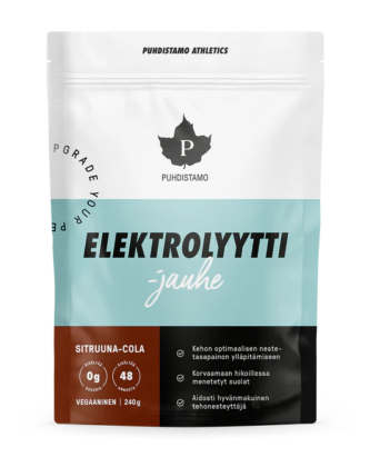 Puhdistamo Elektrolyyttijauhe, 240 g, Sitruuna-Cola