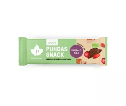 Puhdistamo Puhdas Snack™ välipalapatukka, 40&nbsp;g, Karpalo & Goji