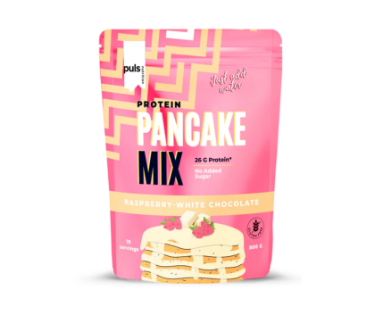 Puls Protein Pancake Mix, 500&nbsp;g, Raspberry White Chocolate