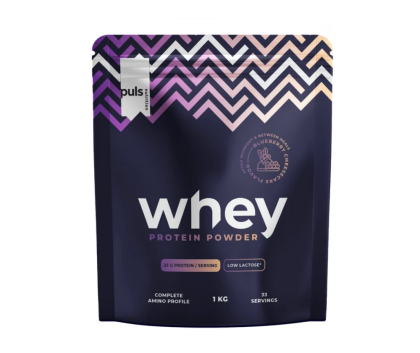 Puls Whey (Low Lactose), 1&nbsp;kg, Blueberry Cheesecake