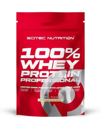 SCITEC 100% Whey Protein Professional 1000&nbsp;g (Bag), Vanilla
