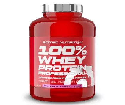 SCITEC 100% Whey Protein Professional, 1816&nbsp;g, Strawberry White Chocolate