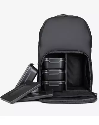 Smartshake Meal Prep Backpack with 4 Food Containers and 2 Ice Packs
