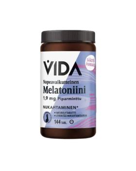 Vida Nopeavaikutteinen Melatoniini 1,9 mg, 144 imeskelytabl.
