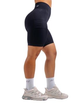 NEBBIA High-Waist Shorts with Pockets PRIMAL 858, Black
