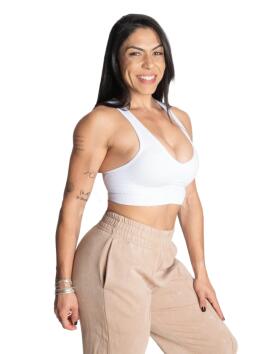 Better Bodies Scrunch Sports Bra, White