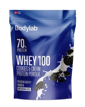 Bodylab Whey 100, 1&nbsp;kg, Cookies & Cream