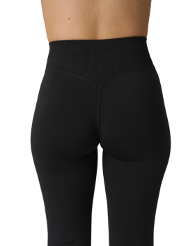 ICIW Smooth Seamless Flared Tights, Black