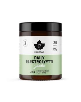 Puhdistamo Daily Elektrolyyttijauhe, 100&nbsp;g, Lime