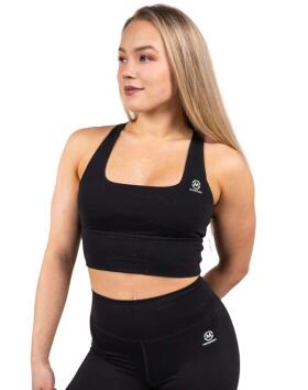 M-Sportswear Outlet Longline Sports Bra, Black