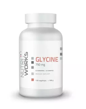 Nutri Works Glycine, 750 mg, 120 kaps.